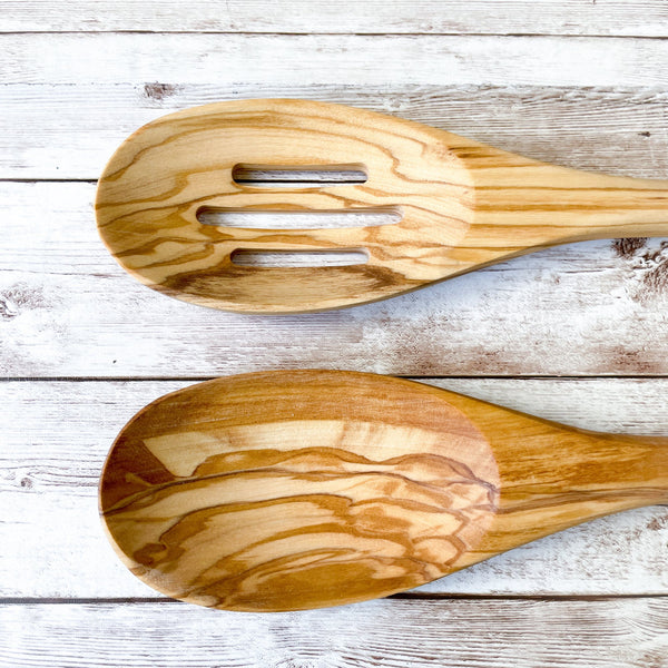 Personalized Olive Wood Utensils – Set of 6