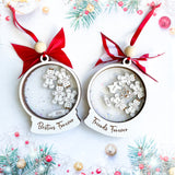 Introducing our delightful collection of personalized friends ornaments, perfect for celebrating cherished friendships this Christmas season! Our Friendship Christmas ornaments are designed to be unique keepsakes that capture the bond between best friends. Designed with love and care, these timeless Christmas ornaments are a symbol of the unbreakable bond shared by true kindred spirits. 