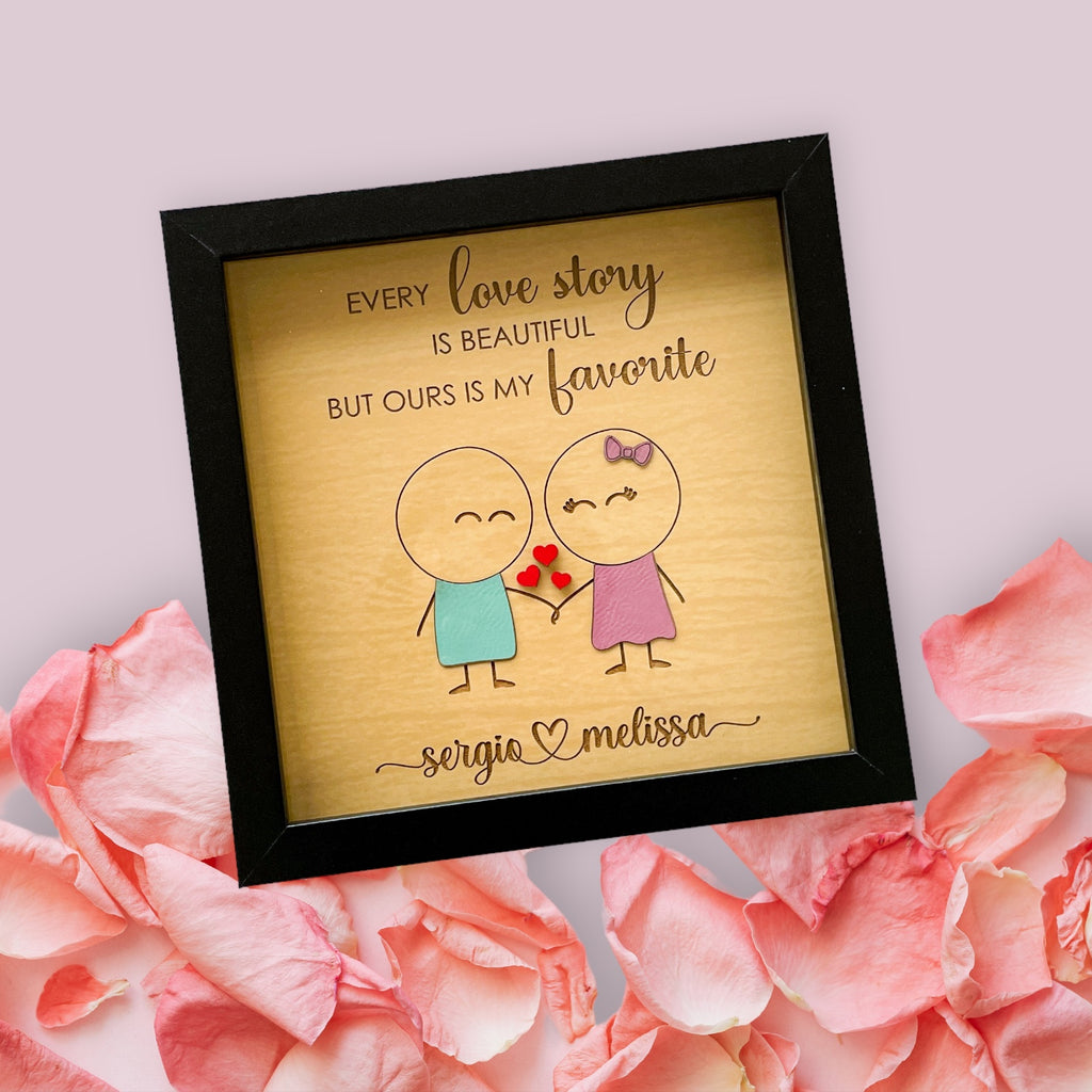 personalized valentines day gift for her, first anniversary gifts for –  Jazzy Jade Designs