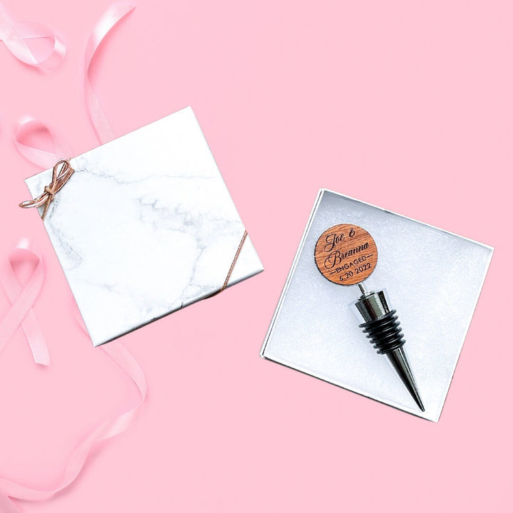 Bachelorette party "Vino Before Vows" personalized wine stopper – engraved wine bottle stopper, bridal shower gift, engagement party favor, bride-to-be 
keepsake, wedding celebration accessory