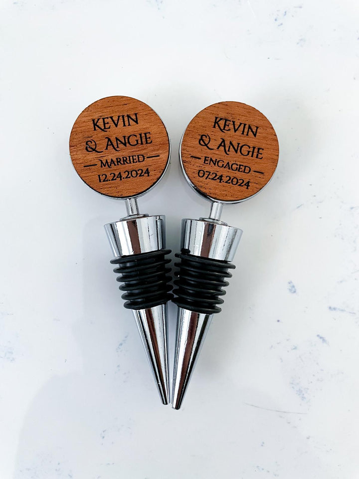 personalized wine stopper, wedding gift, custom wine bottle stopper, engagement gifts for couple unique, newlywed gift, wedding party favor