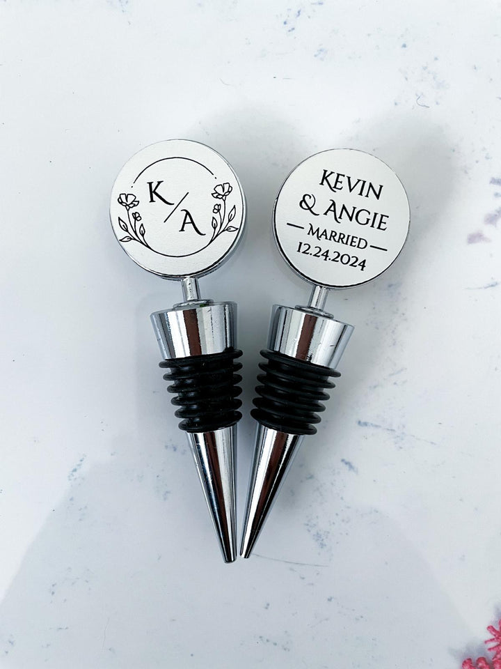 personalized wine stopper, wedding gift, custom wine bottle stopper, engagement gifts for couple unique, newlywed gift, wedding party favor