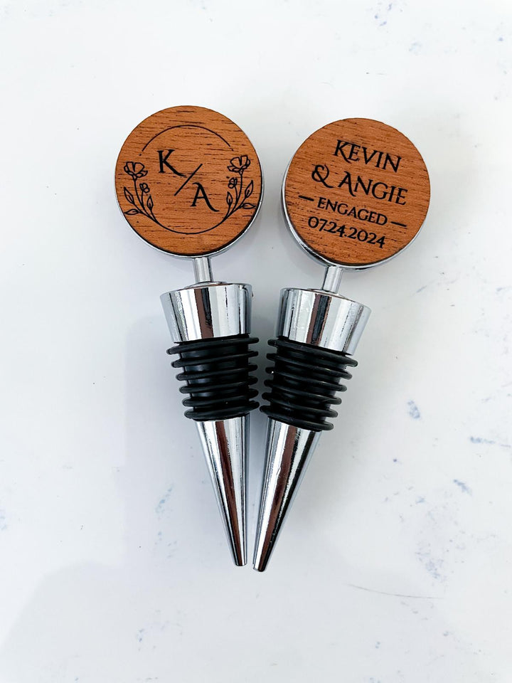 personalized wine stopper, wedding gift, custom wine bottle stopper, engagement gifts for couple unique, newlywed gift, wedding party favor