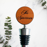 Personalized Wine Stoppers for Couples, Engagement, Wedding or Anniversaries (Last Name)