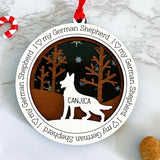 SSR - Personalized I Love My Dog Ornament (250 Designs Available)