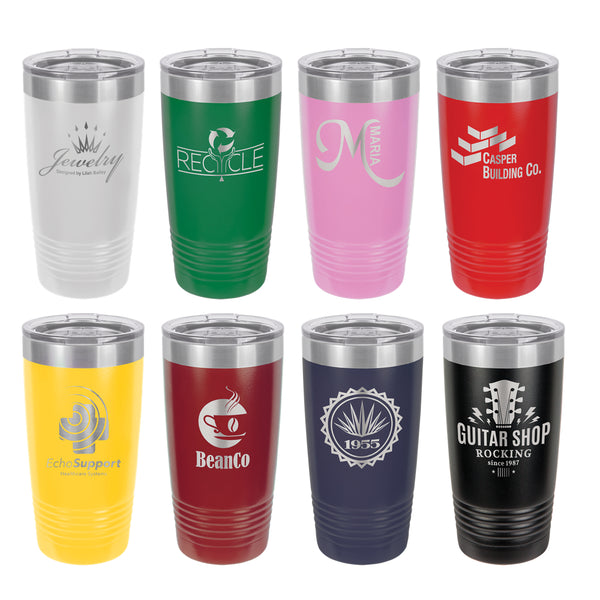 Custom Engraved Vacuum Insulated Tumbler w/Lid