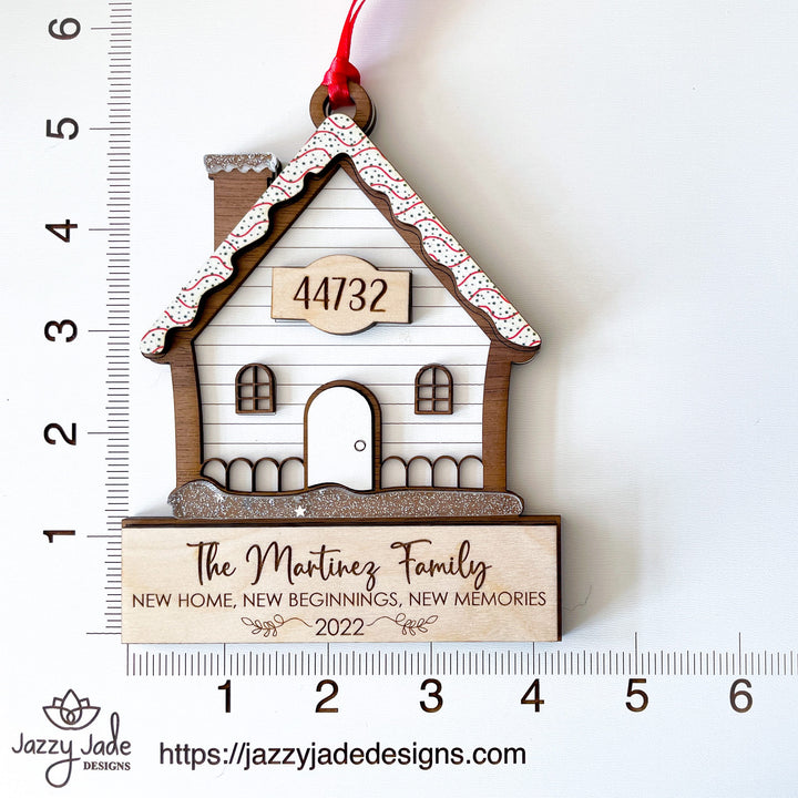 Celebrate the purchase of your new home this holiday season with a new home Christmas ornament.  Our new home ornament is made with a mix of wood, mdf and acrylic and is 3 layers.   Our commemorative 2022 new home Christmas ornament makes a memorable housewarming gift or real estate closing gift.