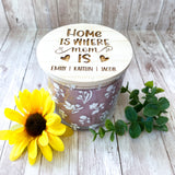 Personalized Mom Candle Gift Home Is Where Mom Is