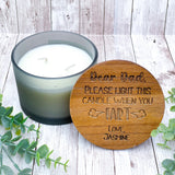 Personalized Father's Day Candle - Please Light Candle When You Fart