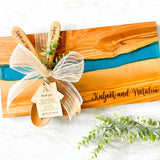Personalized River of Resin and Olive Wood Serving Board, Charcuterie Board for Wedding, Anniversary or Housewarming Gift