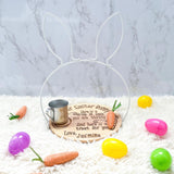 Personalized Dear Easter Bunny Treat Tray, Dear Easter Bunny Boards, Personalized Easter Bunny Tray, Bunny Tray Decor